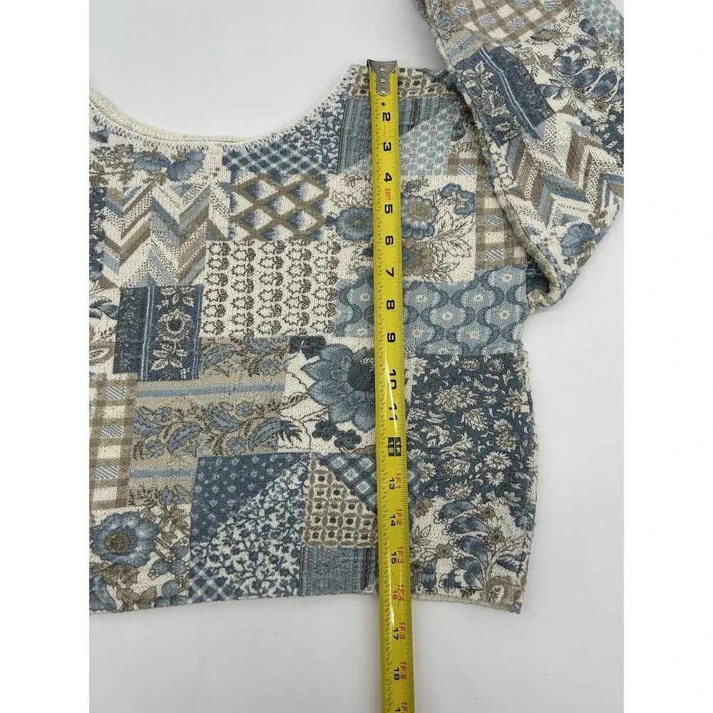 Vintage Glory Us OverSize Knit‎ Pullover Sweater 90s Cottagecore Boho Women's XS - Picture 7 of 8